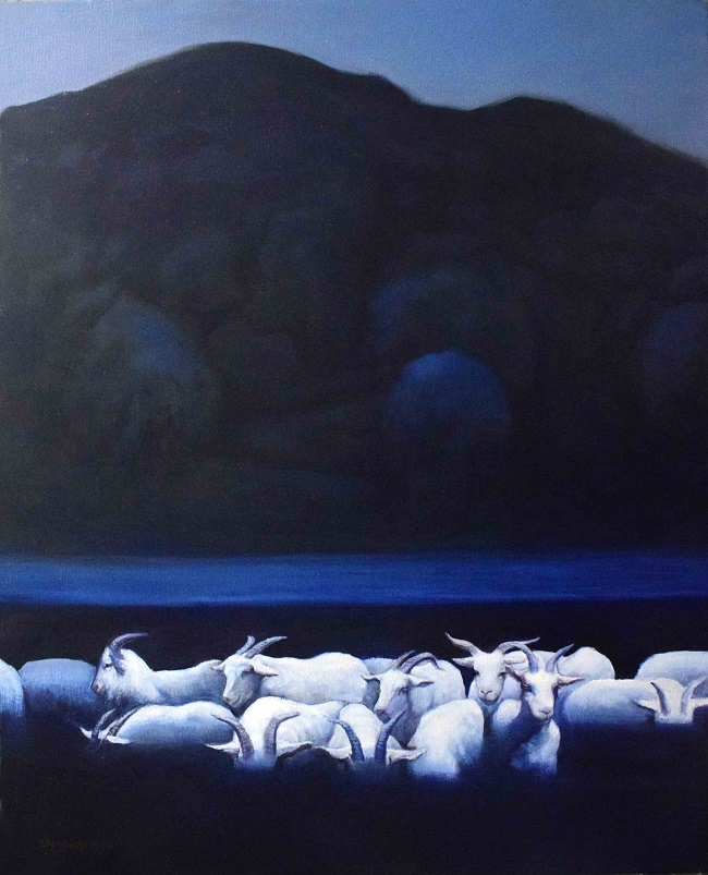 油畫《那山那水那群羊》.jpg